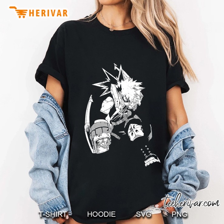 Bakugou Katsuki Skull Figur Cosplay Superhero Hoodie