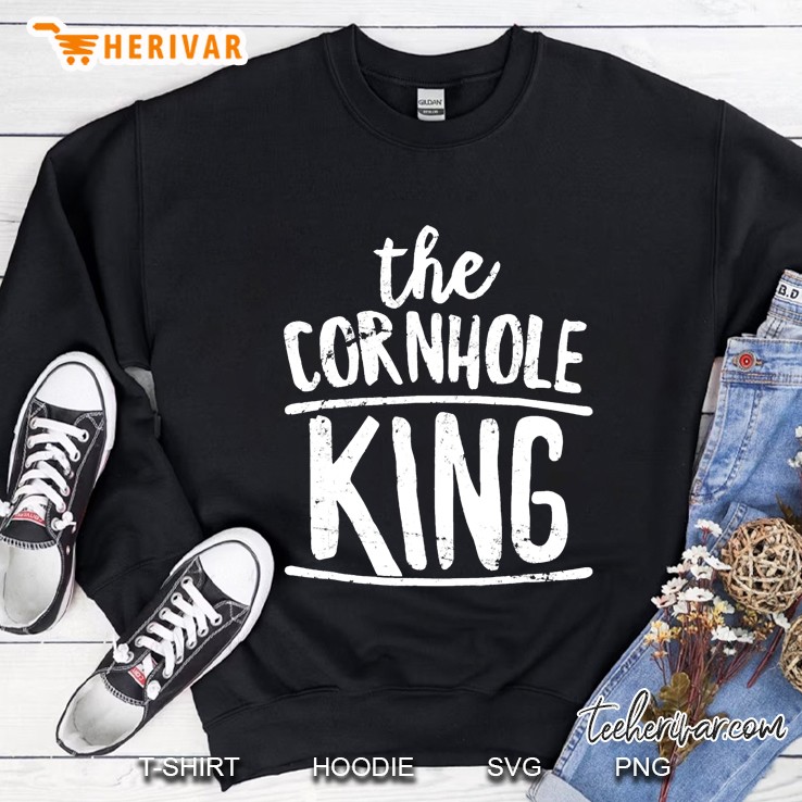 Cornhole King - Funny Bean Bag Toss 4Th Of July Sweatshirt
