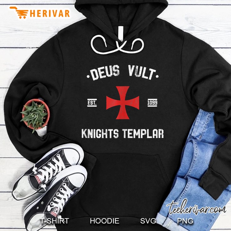 Deus Vult Knights Templar Cross Medieval Crusades Gift Tank Top Mugs