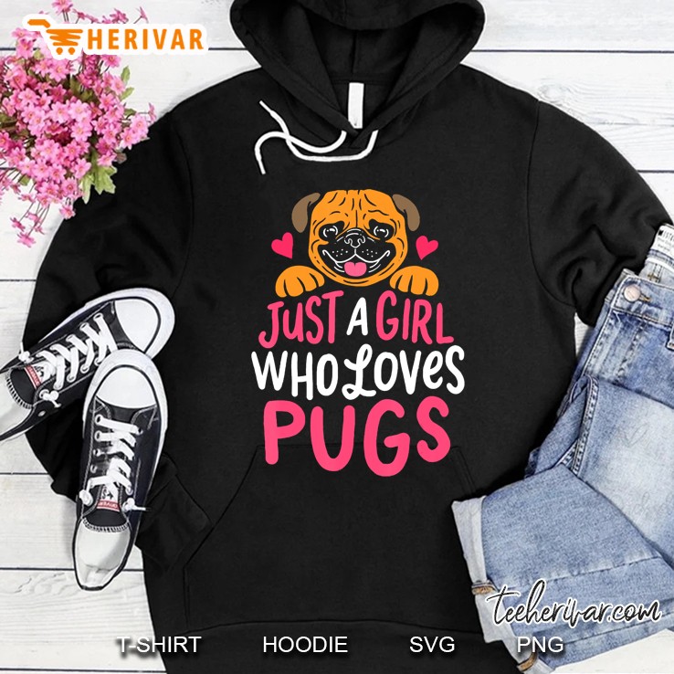 Dog Pug Girl Gift Mugs