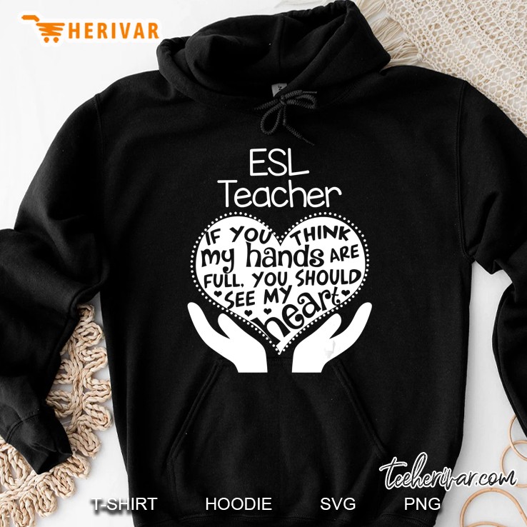 Esl Esol Teacher Heart Hands School Team Group Gift Mugs