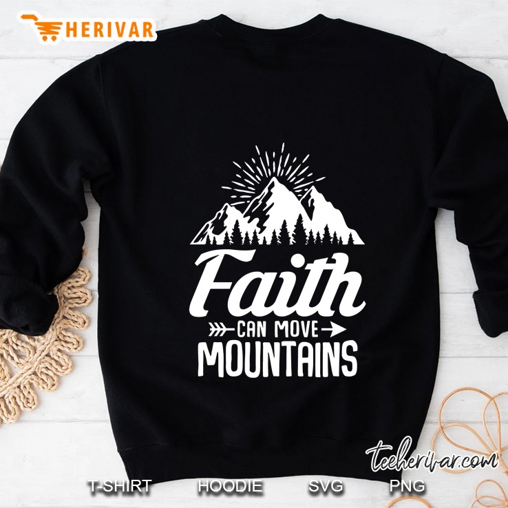 Faith Can Move Mountains Christian Bible Verse Religious Pullover Mugs