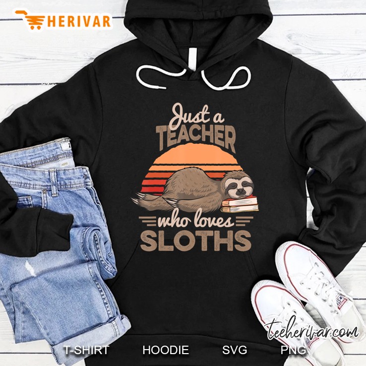 Funny Sloth Cartoon Quote Gift For Reading Teachers Hoodie