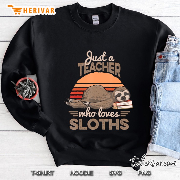 Funny Sloth Cartoon Quote Gift For Reading Teachers Sweatshirt