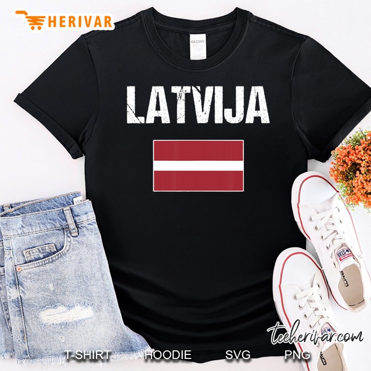 Latvia Latvian Flag Latvija For Menwomenyouthkids Shirt