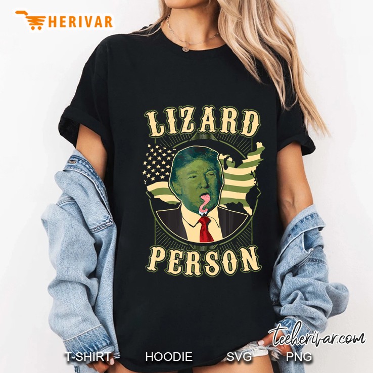 Lizard Person Donald Trump Ladies Tee