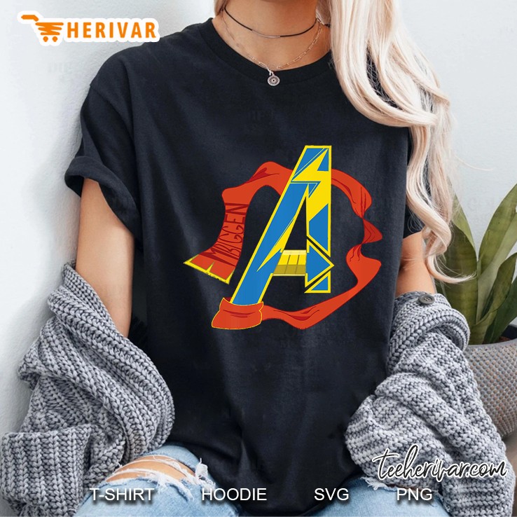 Marvel Avengers A Logo Ms. Marvel Premium Hoodie