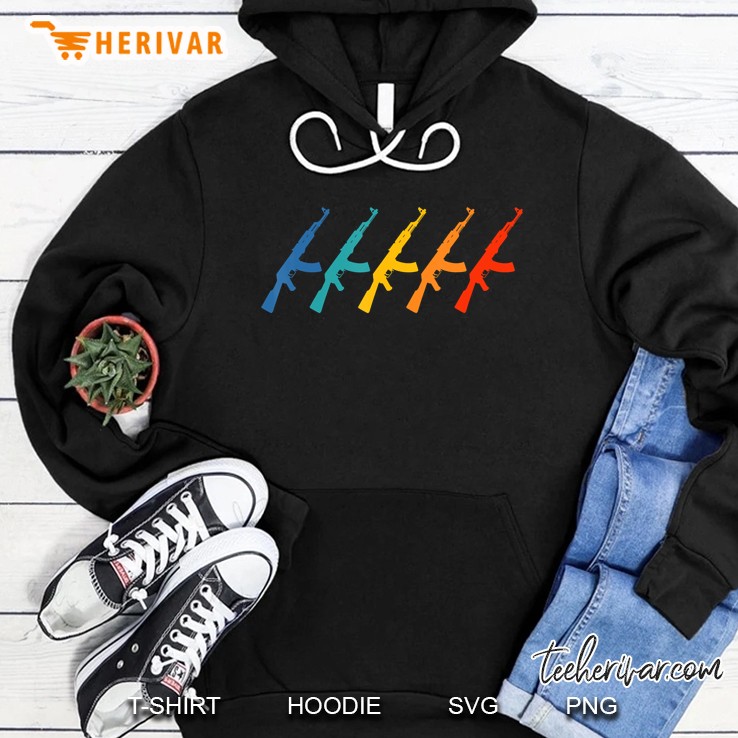 Mens Soviet Kalashnikov Ak-47 Retro Cccp Hoodie