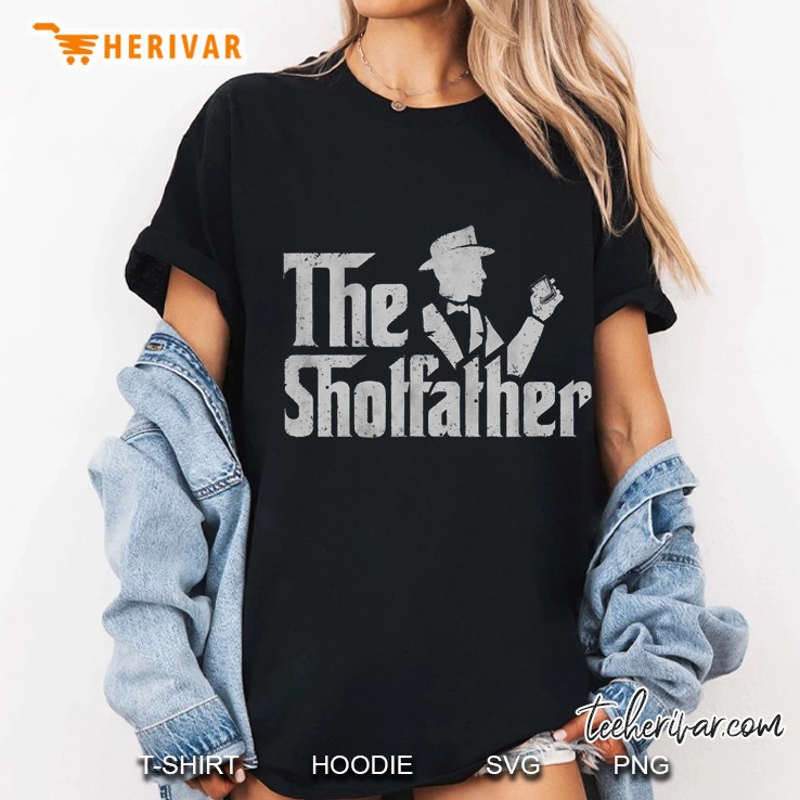 Mens The Shotfather Classic Funny Drinking Ladies Tee