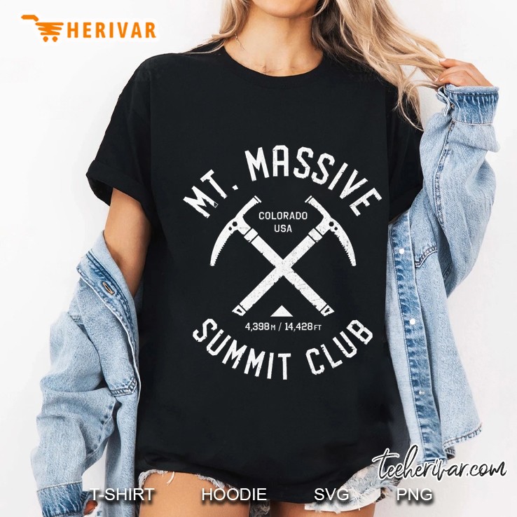 Mt Massive Summit Club I Climbed Mount Massive Distressed Ladies Tee