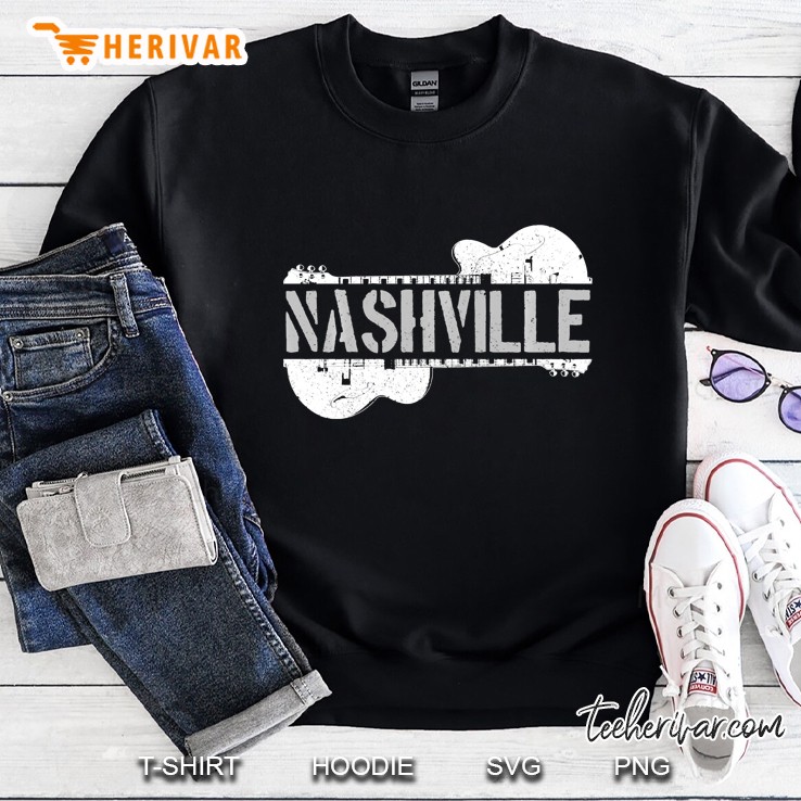 Nashville Guitar Tennessee Country Music City Guitarist Gift Pullover Mugs