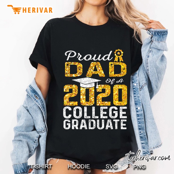 Proud Dad Of A 2020 College Graduate Ladies Tee