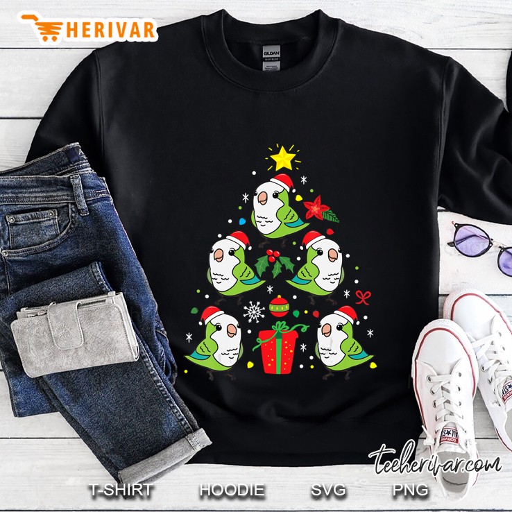 Quaker Parrot Green Christmas Ornament Tree Funny Xmas Gift Sweatshirt
