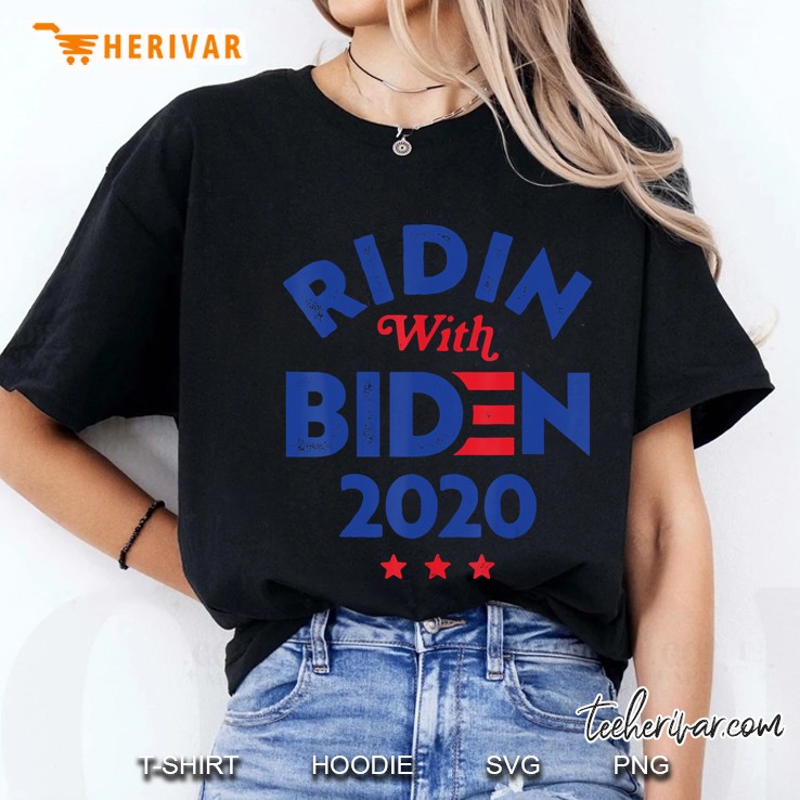 Ridin With Joe Biden 2020 President Us Presidential Election Ladies Tee