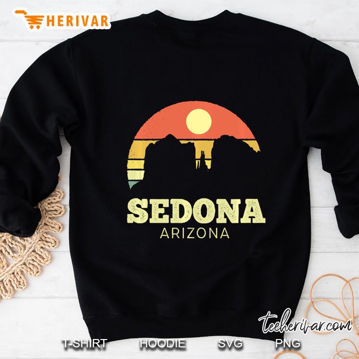 Sedona Arizona Vintage Sunset Adventure Outdoors Sweatshirt