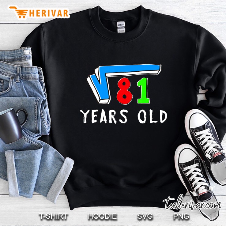 Square Root Of 81 Tshirt 9 Yrs Year Old Birthday Gift Bg Mugs