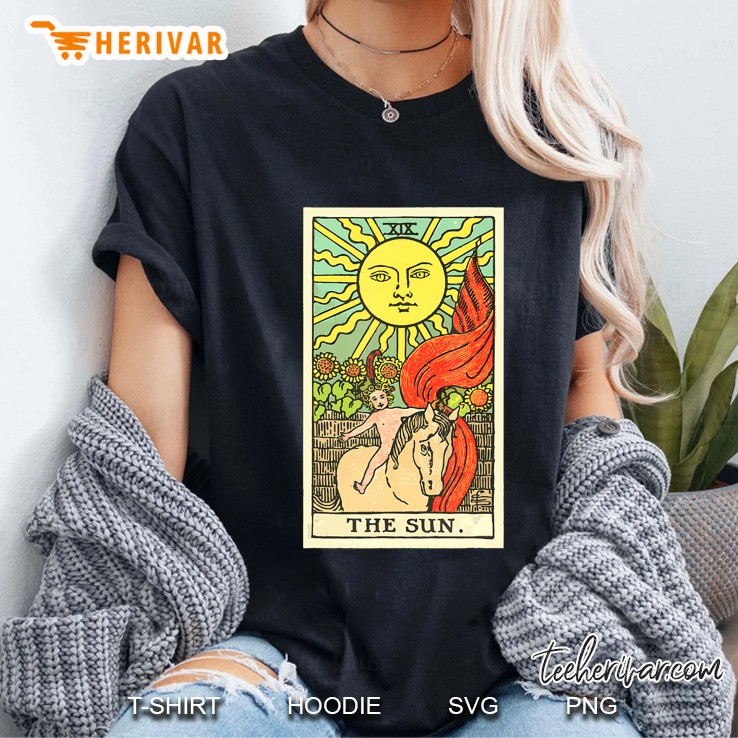 The Sun Tarot Card Xix Ladies Tee