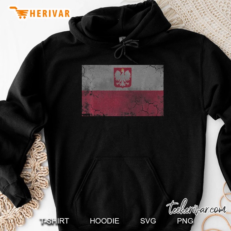 Vintage Flag Of Poland Coat Of Arms Polish Shirt Premium Mugs