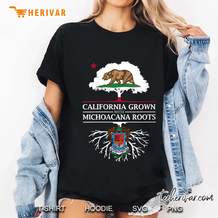 Womens California Grown With Michoacana Roots - Michoacan Ladies Tee