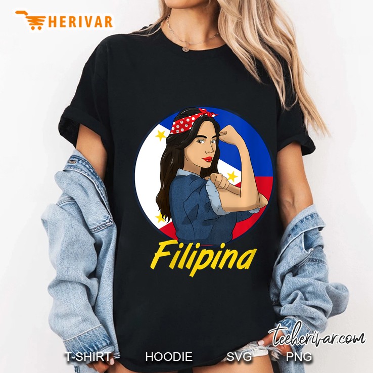 Womens Philippines Pinay Filipina Pride Strong Proud I Gift Idea Ladies Tee