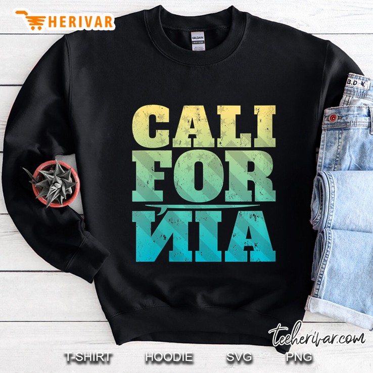 Womens Vintage Cali Surf Top Sweatshirt