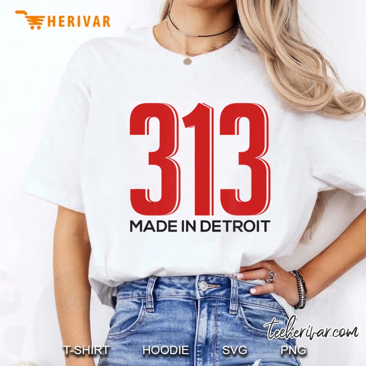 313 Made In Detroit - Downtown Tshirt Ladies Tee