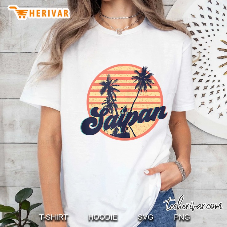 Saipan - Retro Vintage City Vacation Tank Top Ladies Tee