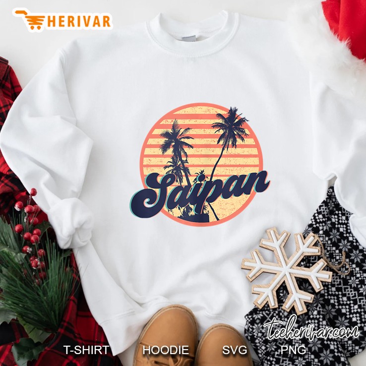 Saipan - Retro Vintage City Vacation Tank Top Sweatshirt