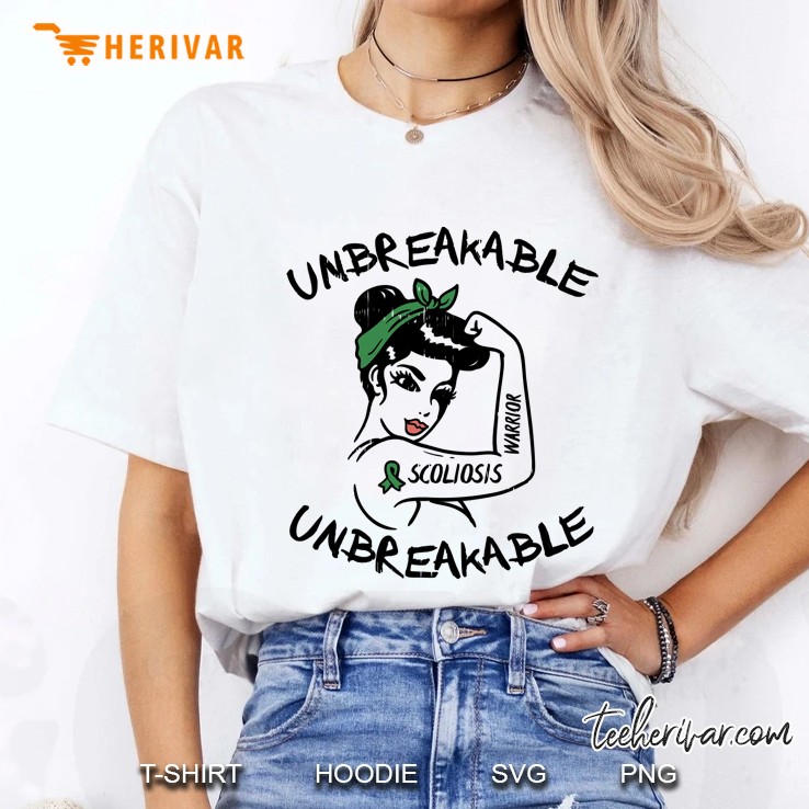 Scoliosis Warrior Unbreakable Awareness Support Women Gift Pullover Ladies Tee