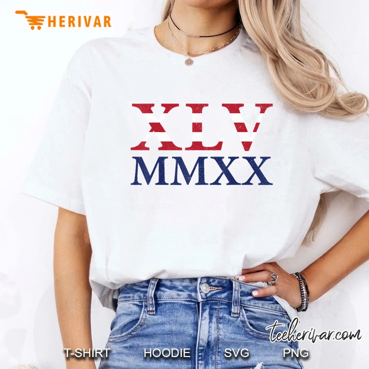 Trump 45 2020 Roman Numerals Presidential Republican Gift Ladies Tee