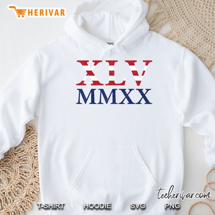 Trump 45 2020 Roman Numerals Presidential Republican Gift Hoodie