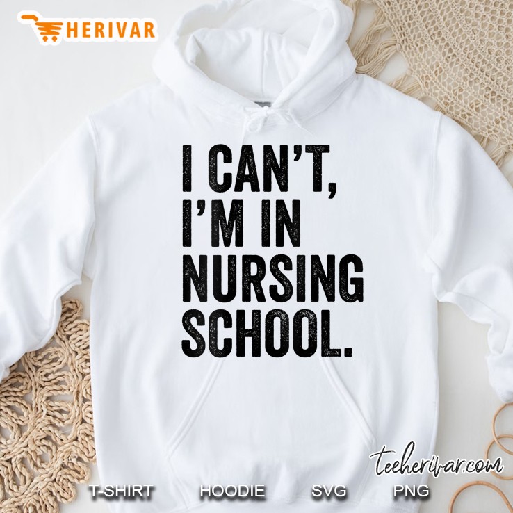 Womens I Can't I'm In Nursing School Funny V-Neck Mugs