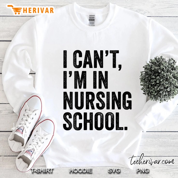 Womens I Can't I'm In Nursing School Funny V-Neck Mugs