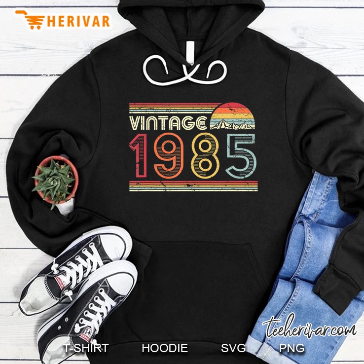 1985 Vintage Shirt, Birthday Gift Tee. Retro Style Hoodie
