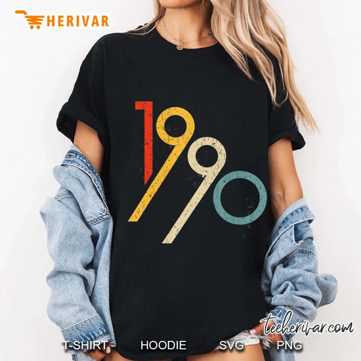 1990 Vintage Happy Birthday Ladies Tee