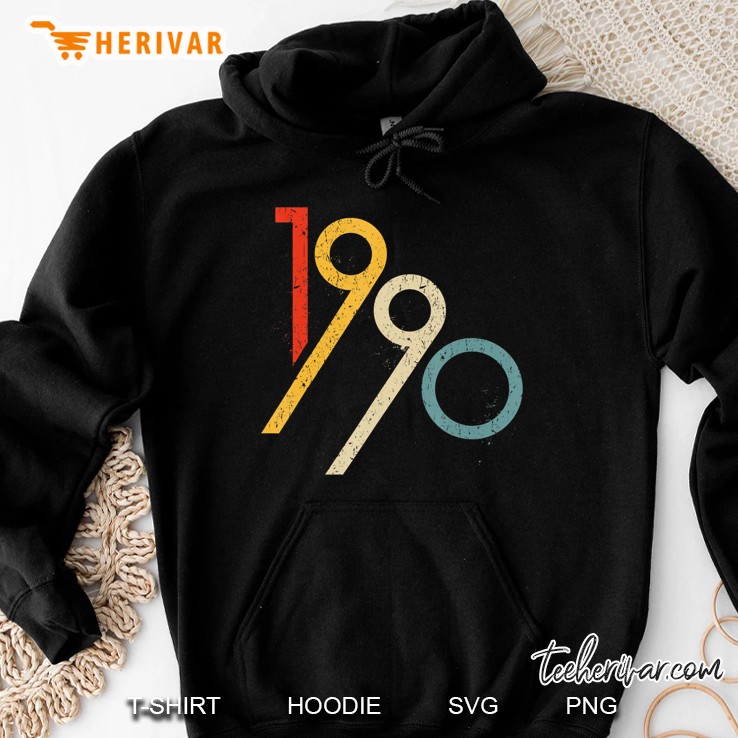 1990 Vintage Happy Birthday Hoodie
