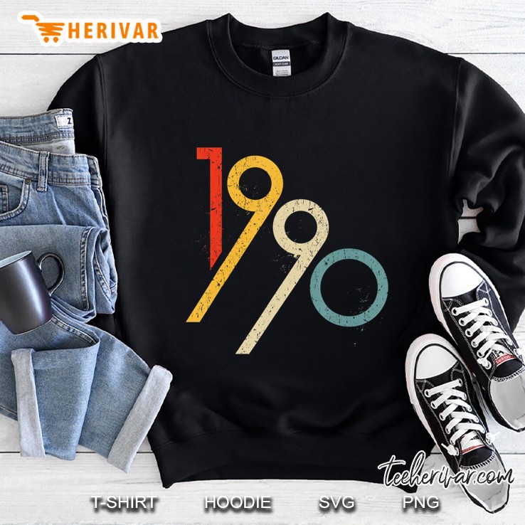 1990 Vintage Happy Birthday Sweatshirt