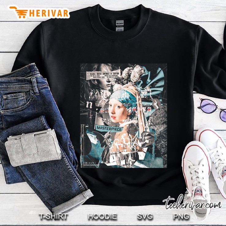Aesthetic Pearl Earring Art Streetwear Fashion Graphic Tee Sweatshirt