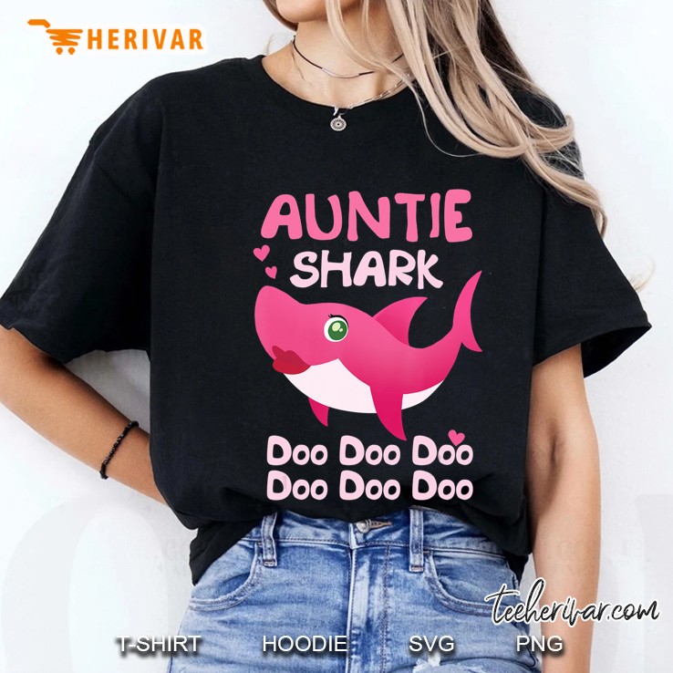 Aunt Shark Shirt Doo Doo Doo Hoodie