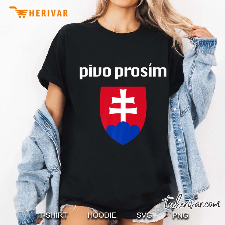 Beer Please In Slovak Shirt Funny Slovakian Souvenir Premium Ladies Tee