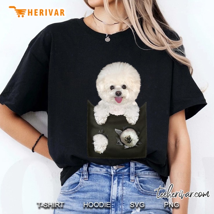 Bichon Frise In Pocket Puppy Dog Gifts Hoodie