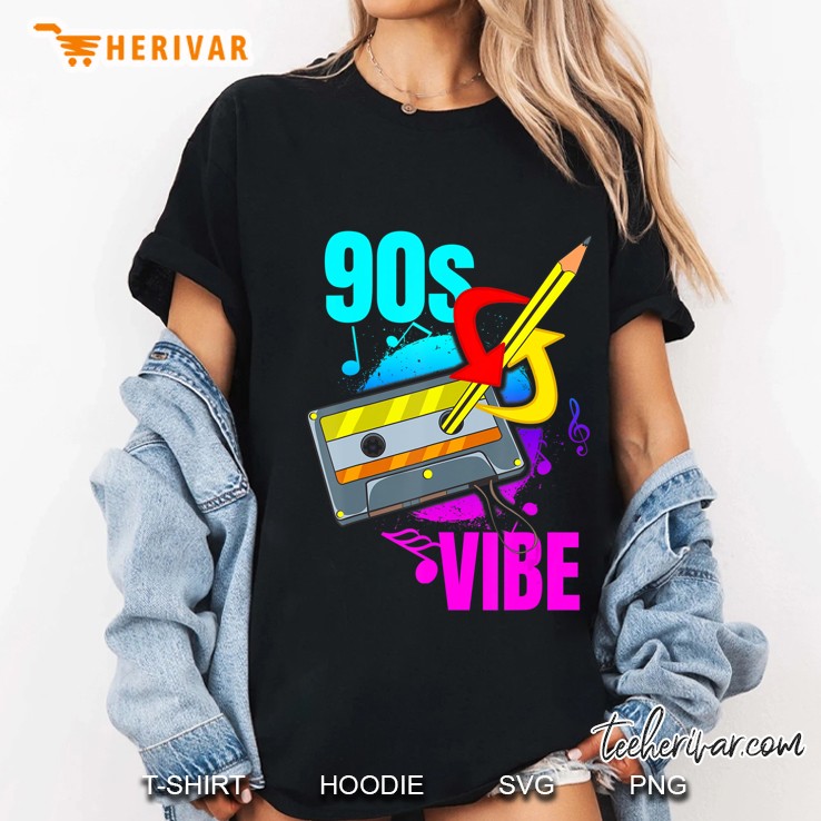Cassette Tape Party Retro 90S Music Costume Gift 90S Vibe Ladies Tee