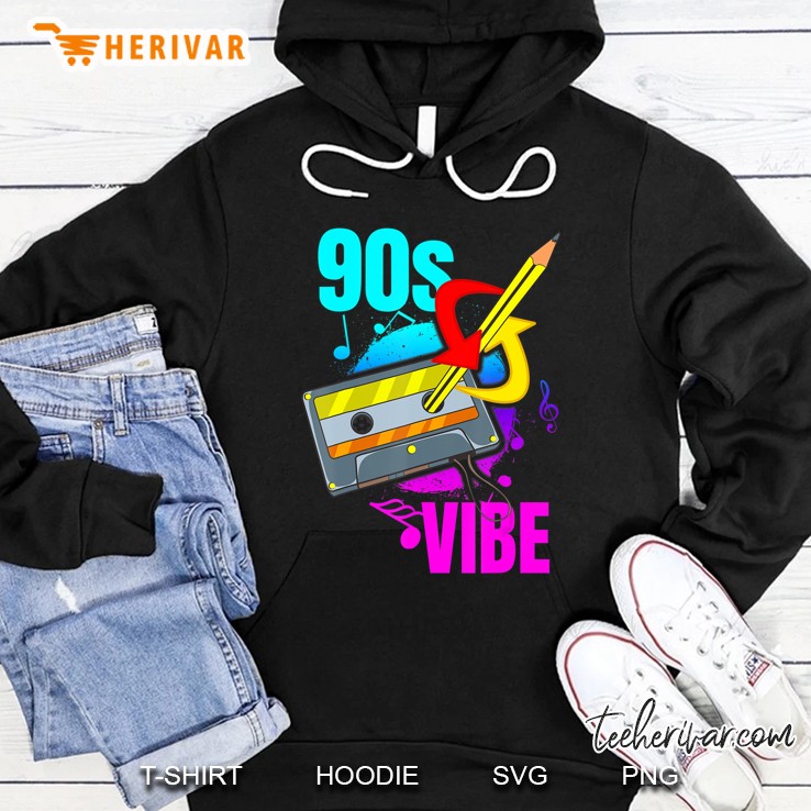 Cassette Tape Party Retro 90S Music Costume Gift 90S Vibe Hoodie