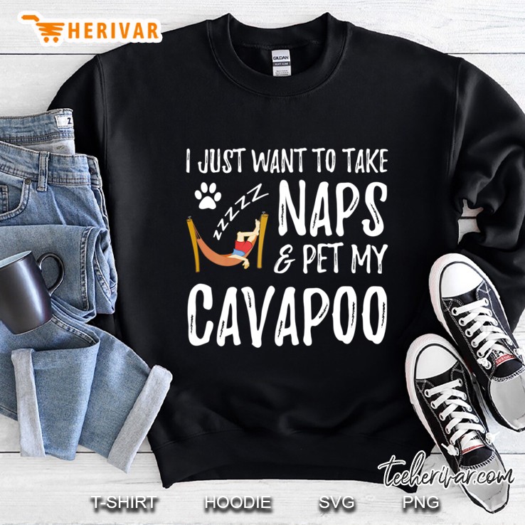 Cavapoo Mom Nap Funny Dog Mom Gift Idea Sweatshirt