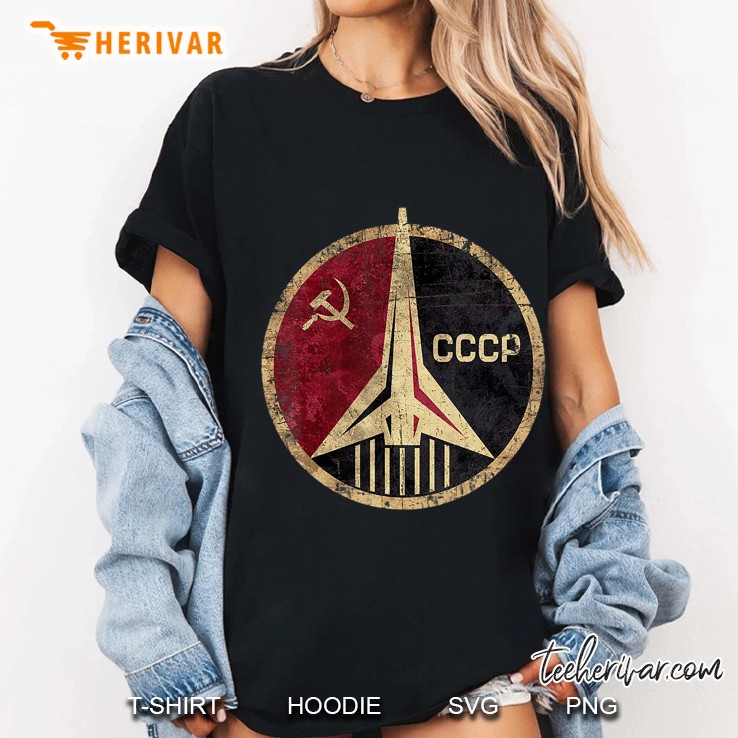 Cccp Original Russia Space Program Proud Cccp Gift Hoodie