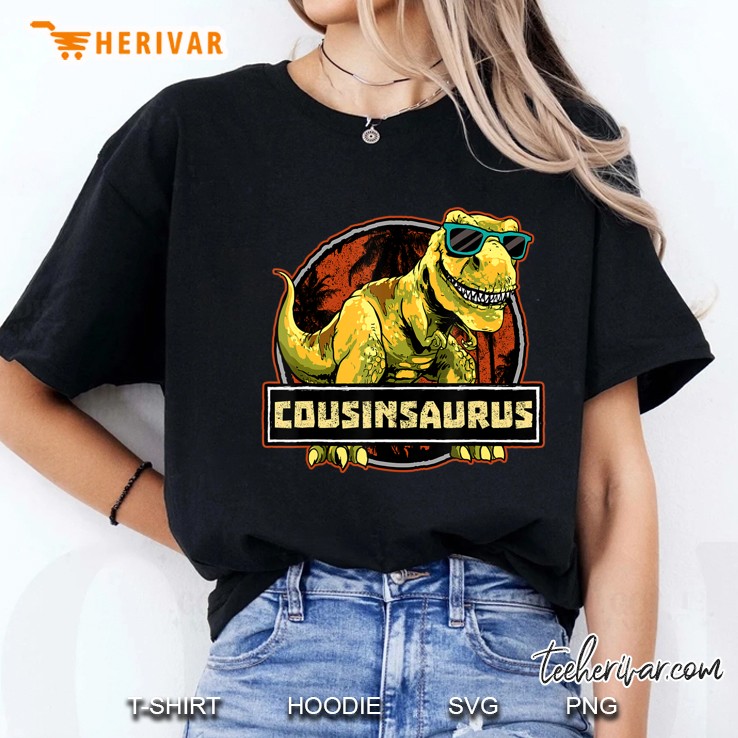 Cousinsaurus Shirt T Rex Counsin Saurus Dinosaur Boys Hoodie