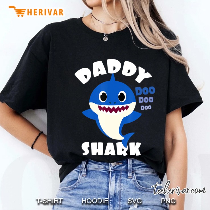 Daddy Shark Gift Cute Baby Shark Design Family Set For Men Hoodie