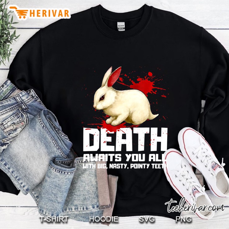 Death Awaits You All Funny Gift Tee Mugs