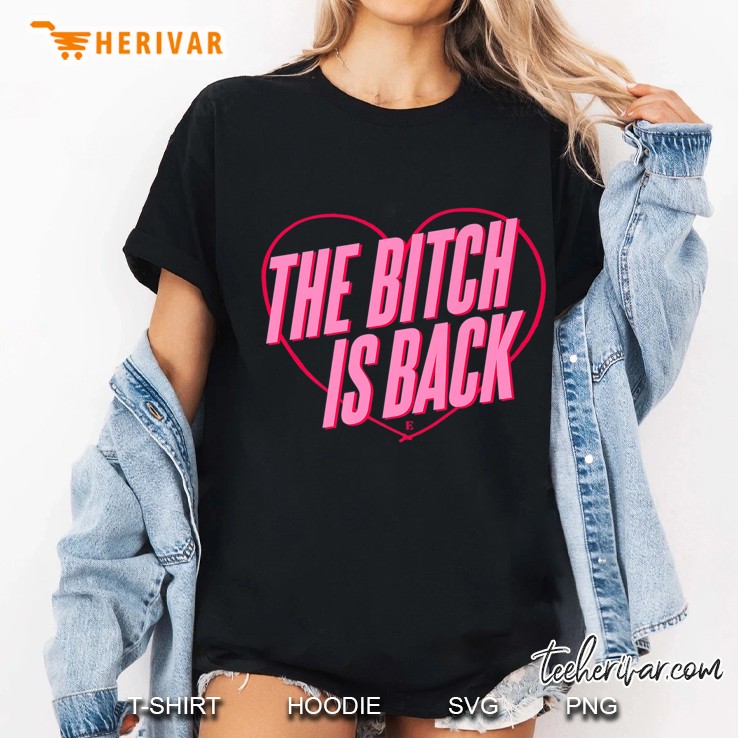 Elton John Official The Bitch Is Back Heart Premium Hoodie