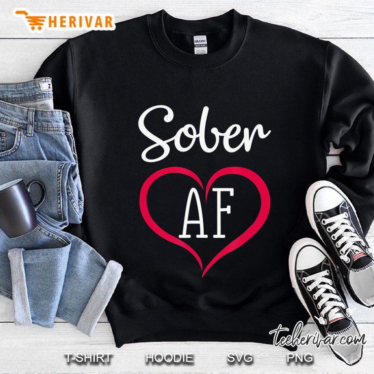 Funny & Cute Heart Sober Af Anti Drug And Alcohol Awareness Mugs